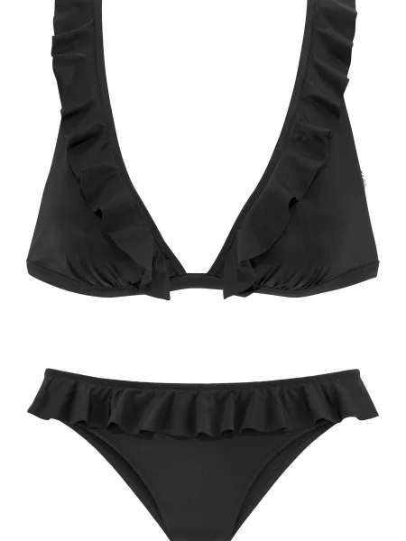 S.Oliver Costum de baie două piese negru