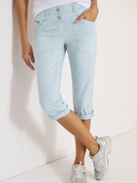 CECIL Pantaloni New York pastel albastru