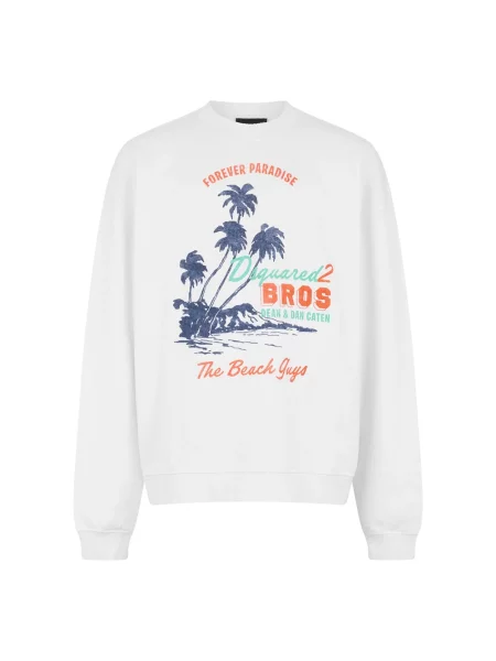 Bluza Dsquared2 z nadrukiem biała