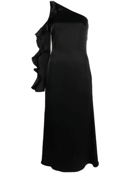 Rochie David Koma din satin de costum negru