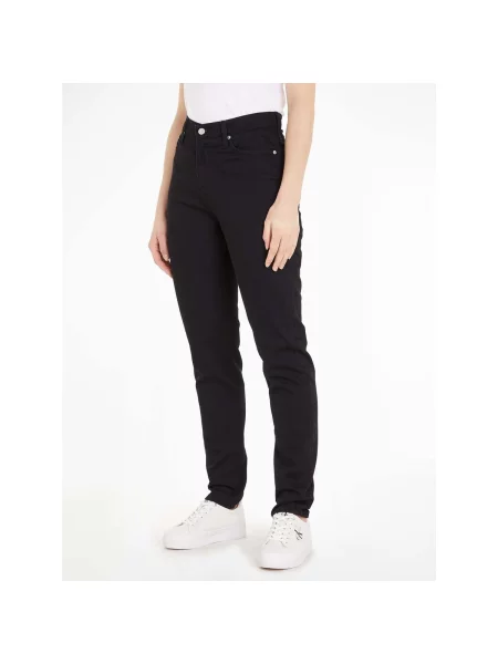 Blugi mom fit Calvin Klein Jeans negru