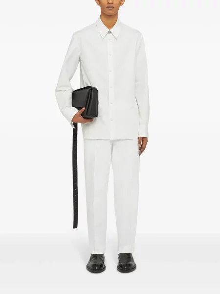 Ilgas marškiniai Jil Sander balta