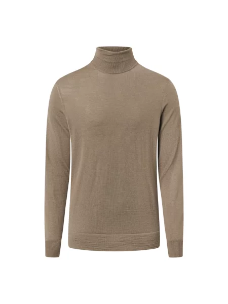 Lniany golf golf Strellson beżowy