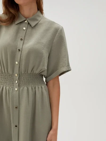 Rochie Marisse de costum kaki