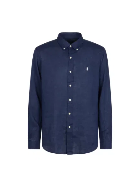 Koszula casualowa o kroju regular fit z czystego lnu Polo Ralph Lauren granatowa