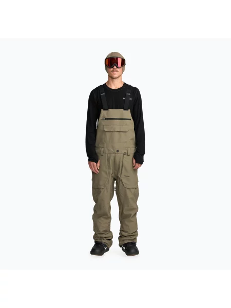 Pantaloni de snowboard pentru bărbați Volcom Roan Bib Overall military