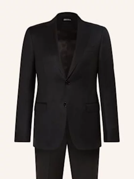 Zegna Oblek Extra Slim Fit černá