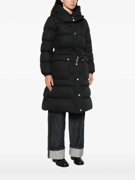 Matlasat geacă Moncler cu cordon negru