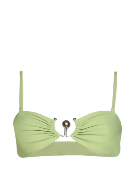 Bikini Christopher Esber cu volane verde