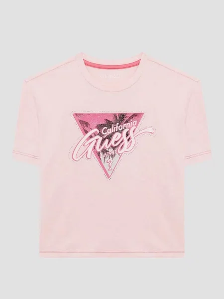 Дитяча Футболка GUESS Kids рожевий