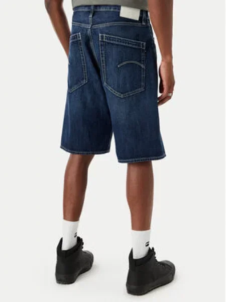 G-Star Raw Jeans kratke hlače Deeggie modra