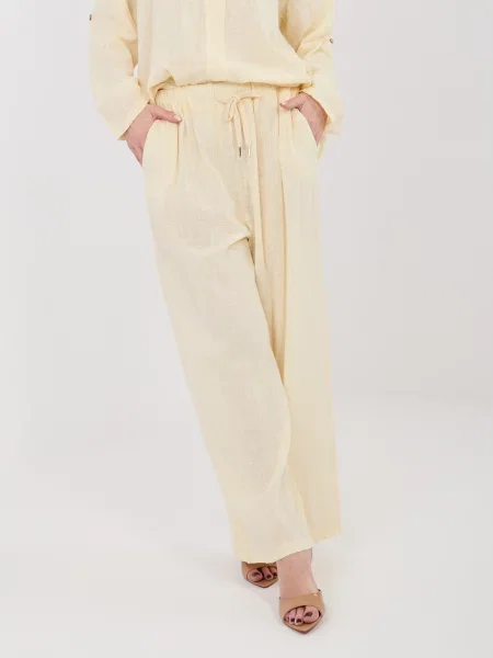 Pantaloni Italy Moda galben