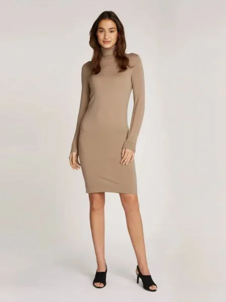 Calvin Klein De lână rochie bej