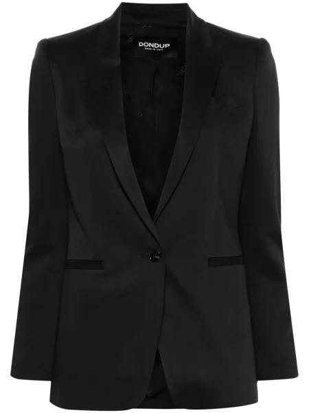 Sacou Dondup din țesătură twill negru