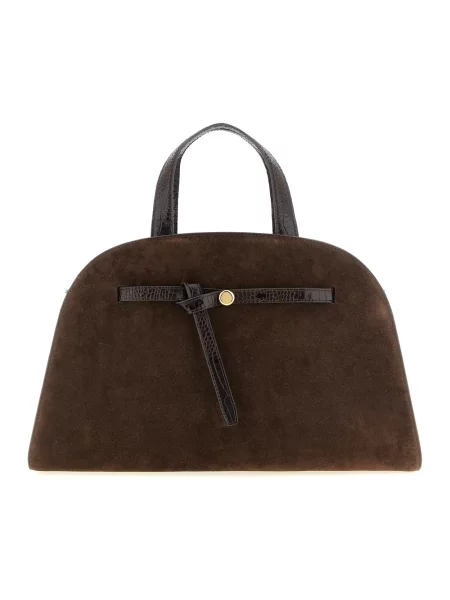 Torebka Tory Burch zamszowa brązowa