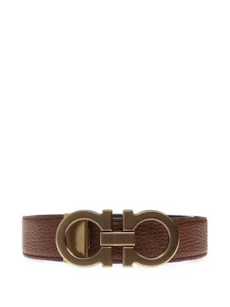 Cu centură reversibil curea Ferragamo maro