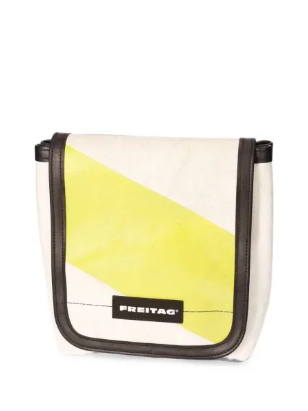Geantă crossbody Freitag cu autograf alb