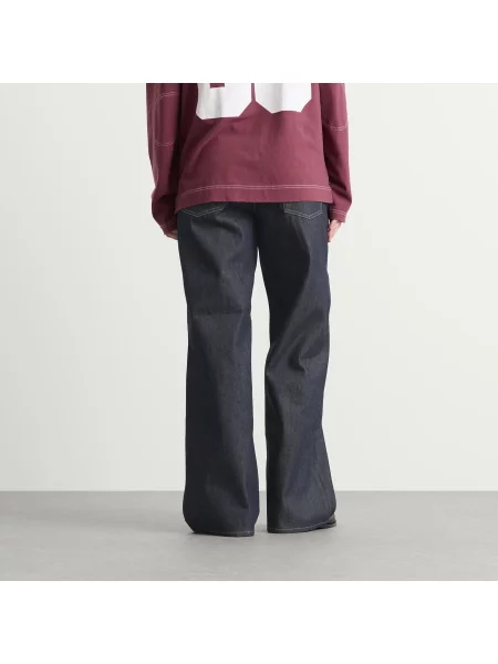 Szerokie jeansy Acne Studios niebieskie