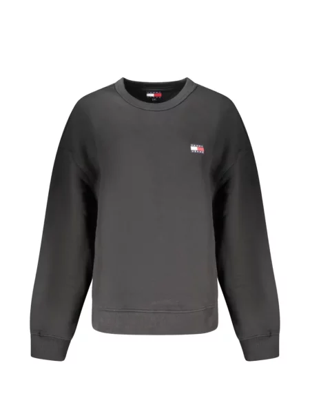 Hanorac crewneck Tommy Hilfiger cu decolteu rotund cu autograf gri