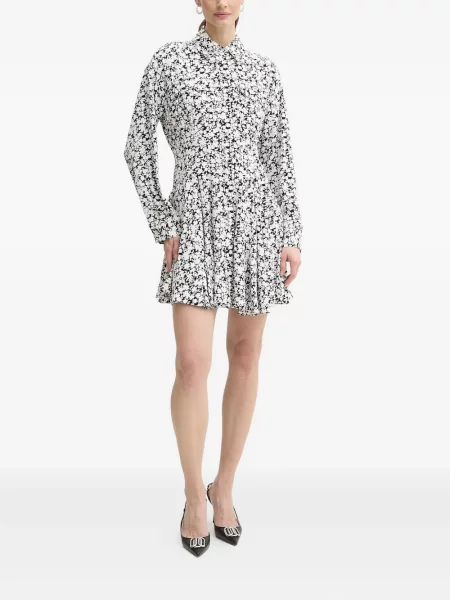 Portofel Michael Michael Kors din piele cu imagine cu model floral alb