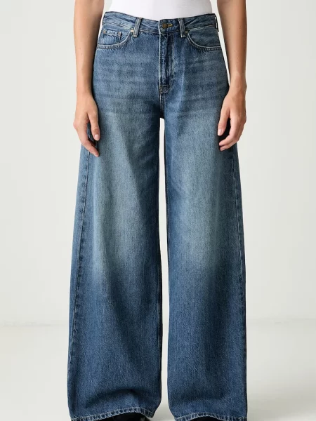 Joop! blugi wide leg pentru femei albastru