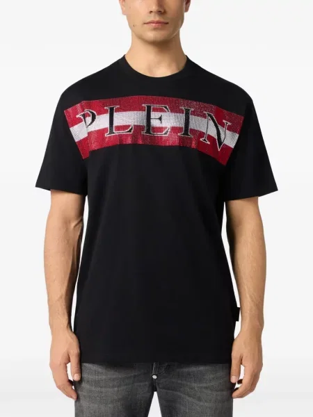 Tricou Philipp Plein cu imagine negru