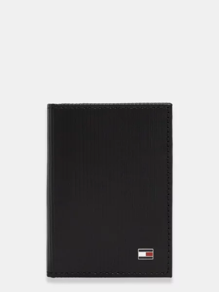 Usnjen etui za kartice Tommy Hilfiger črna