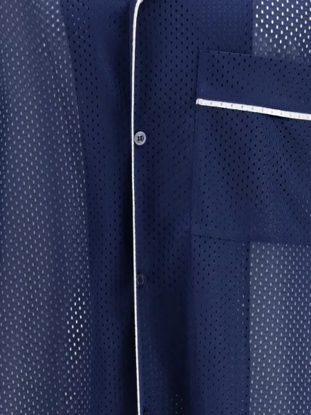 Košile Moschino se síťovinou modrá