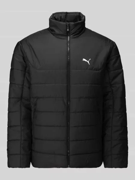 Kurtka pikowana o kroju regular fit z nadrukiem z logo Puma Performance czarna