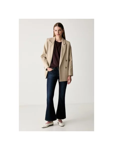 Levi's jeansy bootcut LOW SLIM BOOT niebieskie