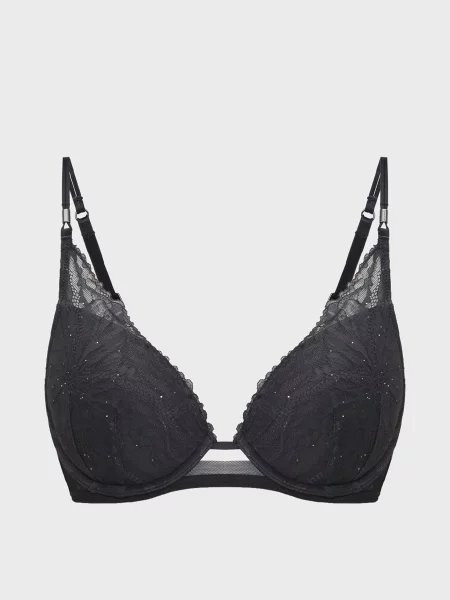 Бюстгальтер Calvin Klein c пуш-ап черный