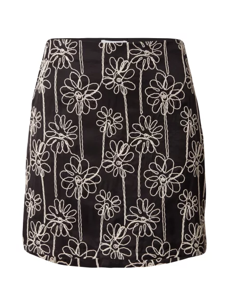 OBJECT Sukně OBJCAMI krémová černá