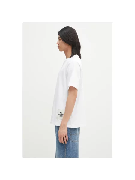 Fiorucci t-shirt Label Regular Fit T-Shirt z aplikacją biały