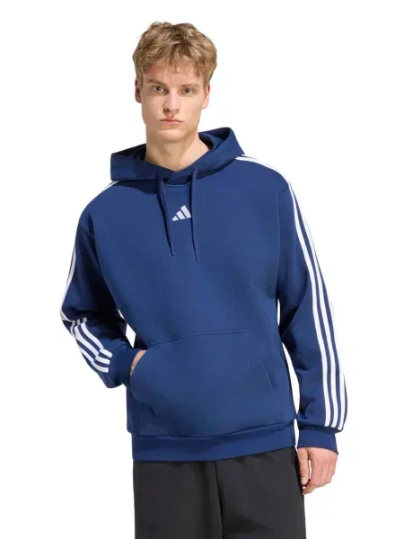 ADIDAS SPORTSWEAR Športová mikina tmavomodrá biela