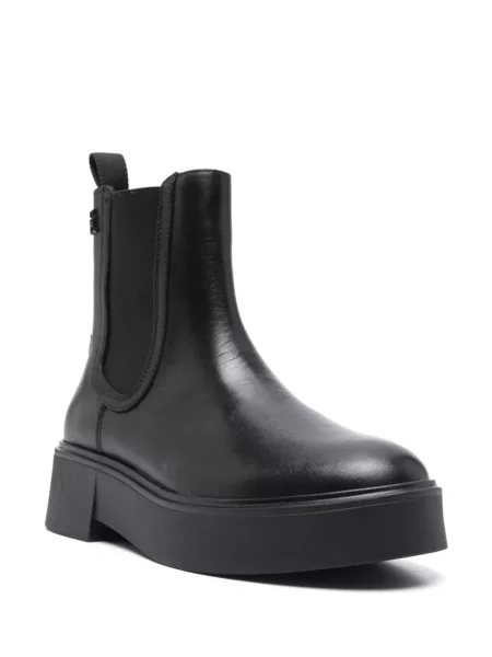 Botine Tommy Hilfiger din piele negru