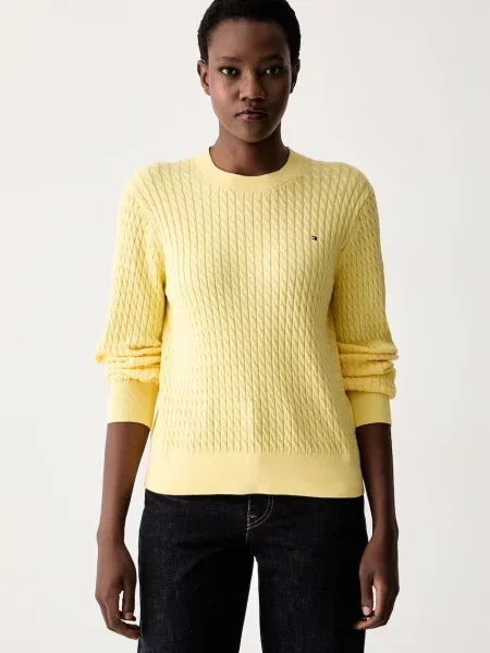 Tommy Hilfiger pulover pentru femei din galben
