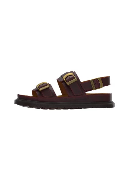 Dr. Martens Sandale cu baretă bordeaux roșu