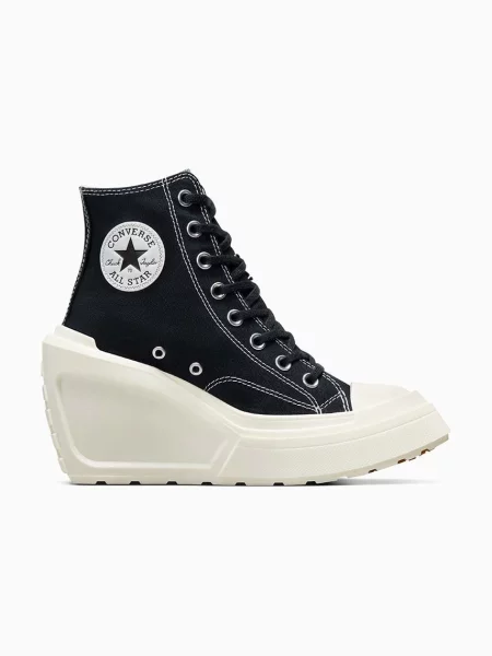 Високи кецове Converse Chuck 70 De Luxe Wedge черно