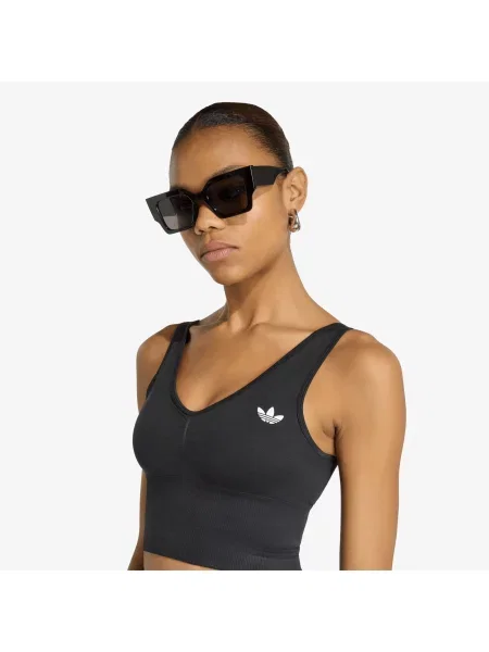 Σουτιέν adidas Essentials Seamless Bralette Black M μαύρο
