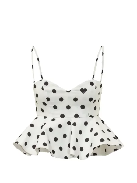 Top Fiorucci cu buline alb