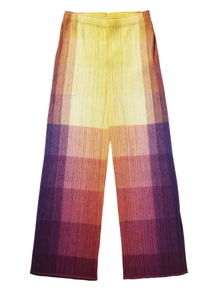 Nadrág Pleats Please Issey Miyake sárga