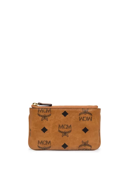 Mini peněženka Mcm s potiskem černá