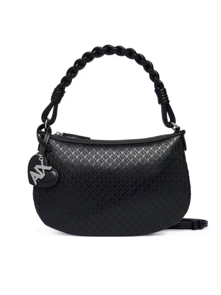 Armani Exchange torebka z imitacji skóry czarna