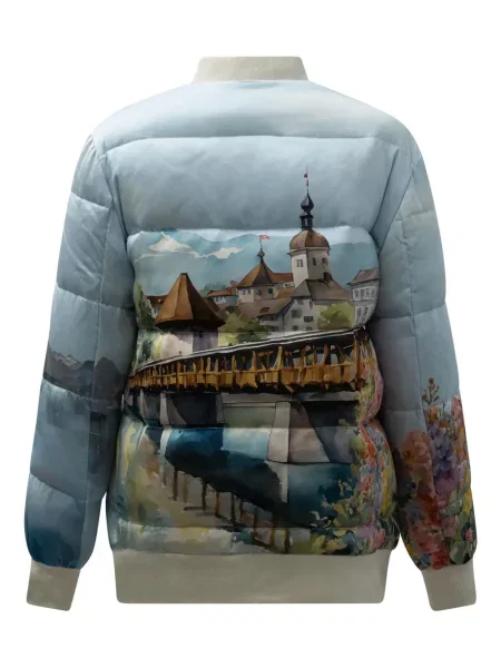 Geacă Sleep No More cu imagine albastru