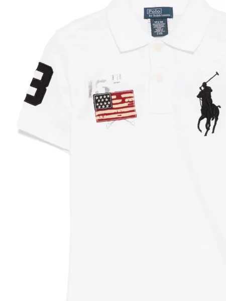 Koszulka polo dziecięca Polo Ralph Lauren biała