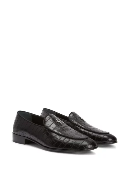 Iš natūralios odos loaferiai Giuseppe Zanotti juoda