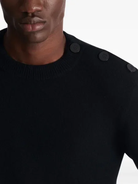 Pulover Balmain din cașmir negru