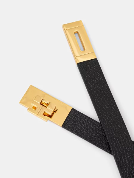 Кожаный ремень Elisabetta Franchi с ремешками