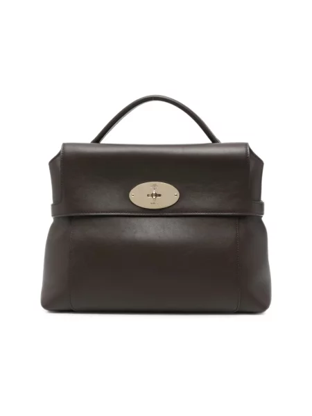 Top Mulberry skórzany brązowy