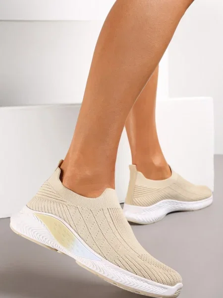 Pantofi Sport cu Talpă și Glezniera Elastică Taiden bej